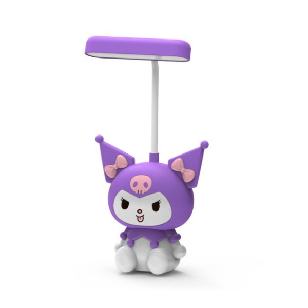 Акумулаторна LED нощна лампа Kuromi / My Melody с USB – Лилава / Черна 6