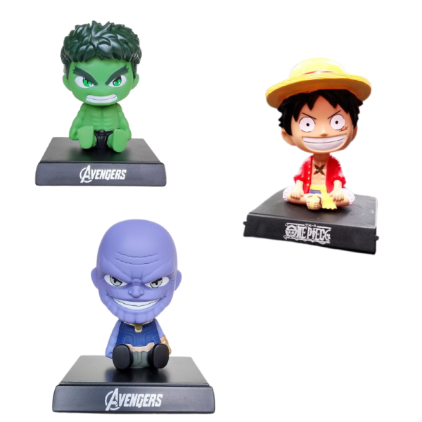 Фигурки с клатеща се глава за кола – Hulk, Thanos, Luffy 1