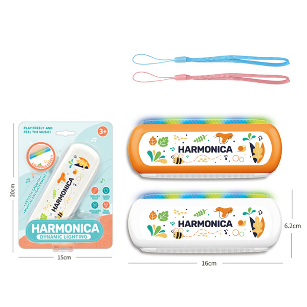 Светеща детска хармоника с LED ефекти – за малки музиканти (3+ години) 1