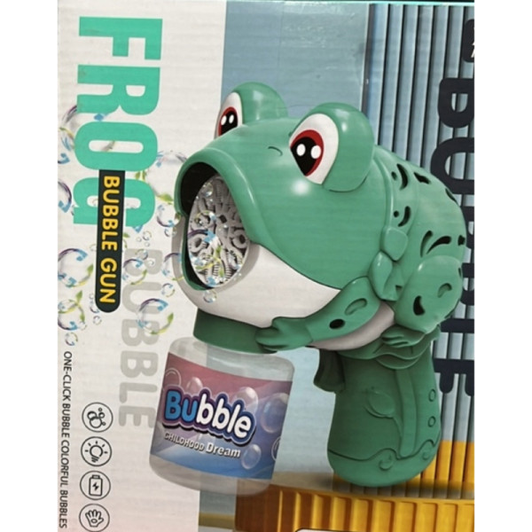 Забавен пистолет за балончета „Жаба“ – FROG Bubble Gun 2