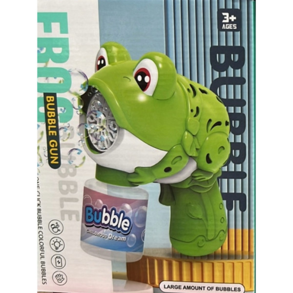 Забавен пистолет за балончета „Жаба“ – FROG Bubble Gun 3