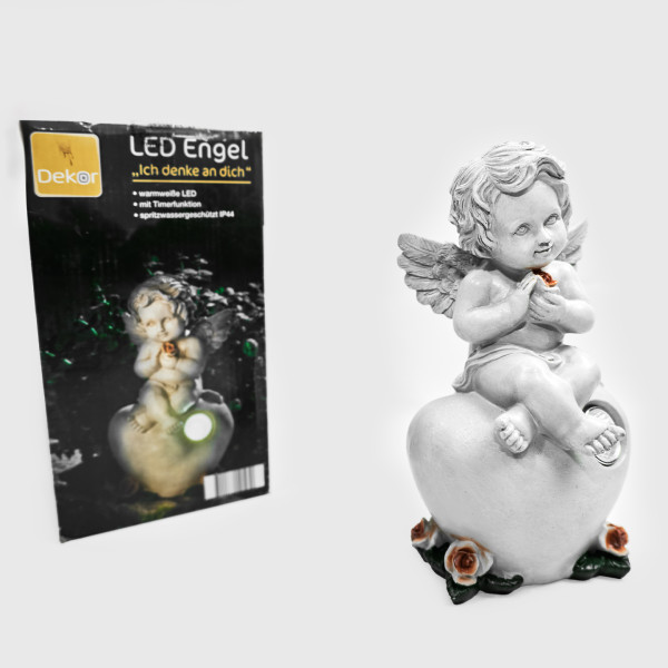 Светеща LED статуетка ангел In Ewiger Liebe, символ на вечна любов и спокойствие 6