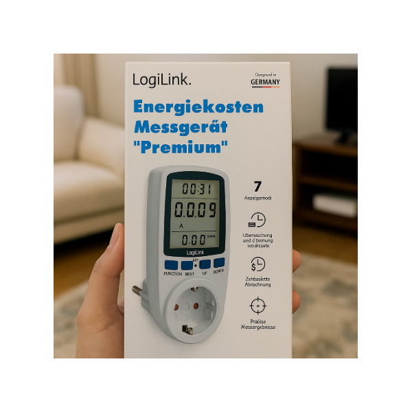 Енергометър LogiLink „Premium“, измерващ на разхода на електроенергия 3
