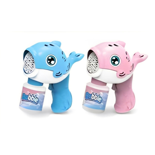 Детски пистолет за балончета Dolphin с музика и светещи ефекти 1