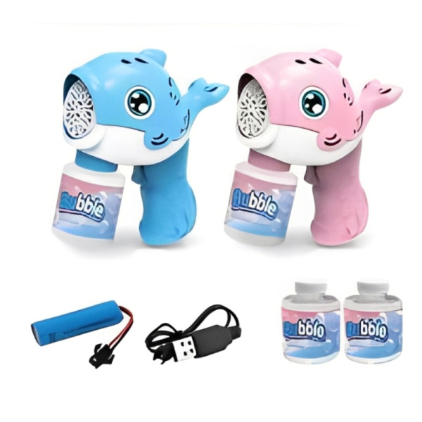 Детски пистолет за балончета Dolphin с музика и светещи ефекти 2