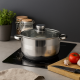 Тенджера Voltz OV51210М18, OV51210М20, OV51210M22, OV51210M24, Индукция, Неръждаема стомана 3