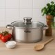 Тенджера Voltz OV51210Q22, OV51210Q24, OV51210Q26, OV51210Q28, Плитка, Индукция. Неръждаема стомана 4