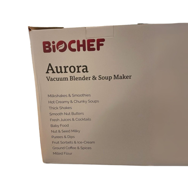 Вакуумен блендер и уред за приготвяне на супи BioChef Aurora с 1,7 л. стъклена кана, 1000W мощност 8