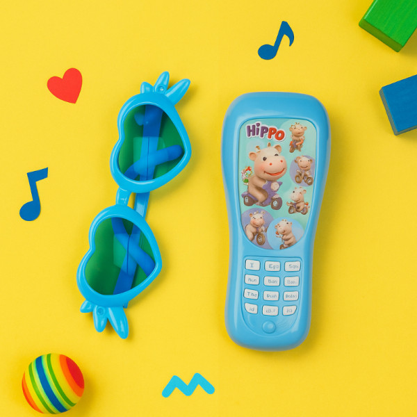 Детска музикална играчка – мобилен телефон с аксесоар очила 5