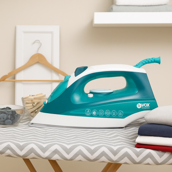 Парна ютия VOX DBL-5010, 2200W, Керамична плоча, Йонизация, кабел 1.8м 2