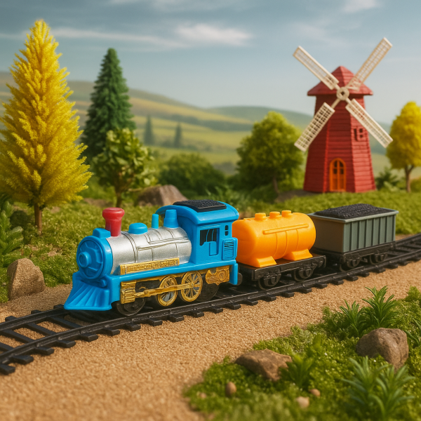 Влакче с релси – Арт класически комплект "Train Track" - 13 части