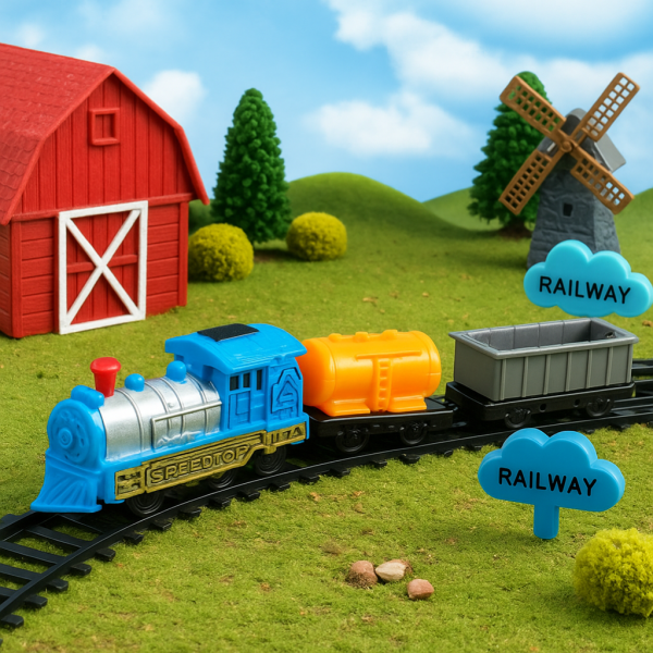 Влакче с релси – Арт класически комплект "Train Track" - 13 части