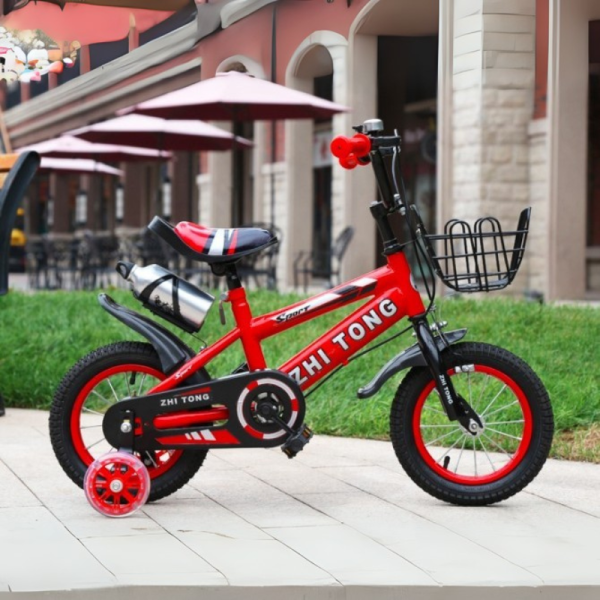 Детски велосипед с кош, помощни колела и два вида спирачки C BIKE1 2 — 4sales Детски велосипед с кош, помощни колела и два вида спирачки C BIKE1 2