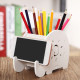 Поставка за съхранение на училищни и офис консумативи – Органайзер с държач за химикалки и телефон във формата на слон 3