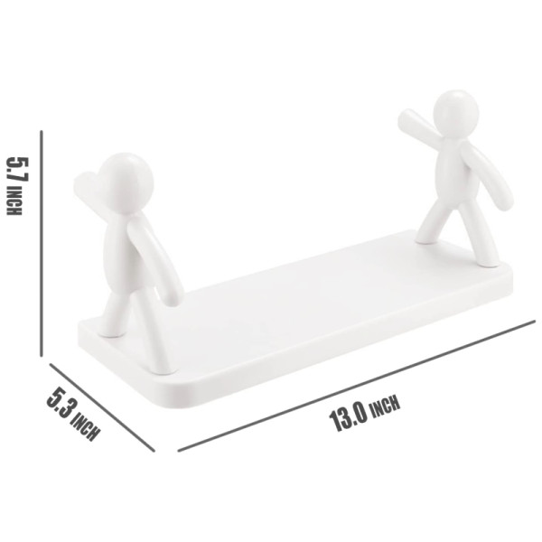 Стенна поставка с хуманоиден дизайн - Иновативно и забавно съхранение за вашата баня или кухня