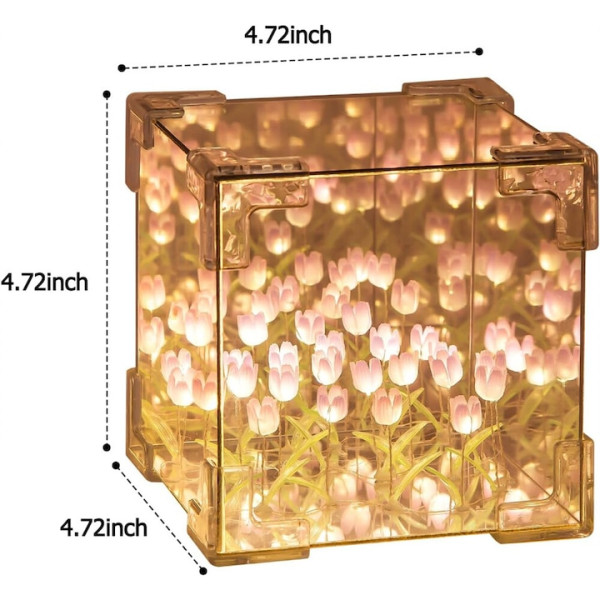Очарователна нощна лампа лале – Многофункционално освежаване на вашето пространство 2