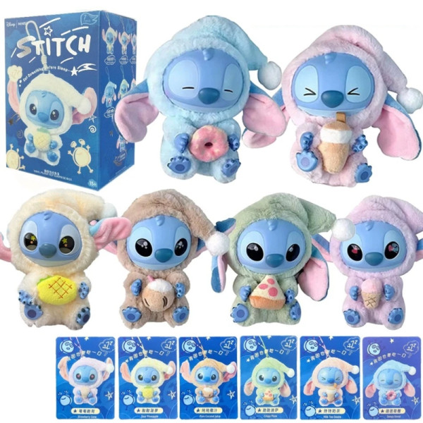Сладка изненада с Miniso Stitch в пижама – колекционерска фигурка 15 см 2