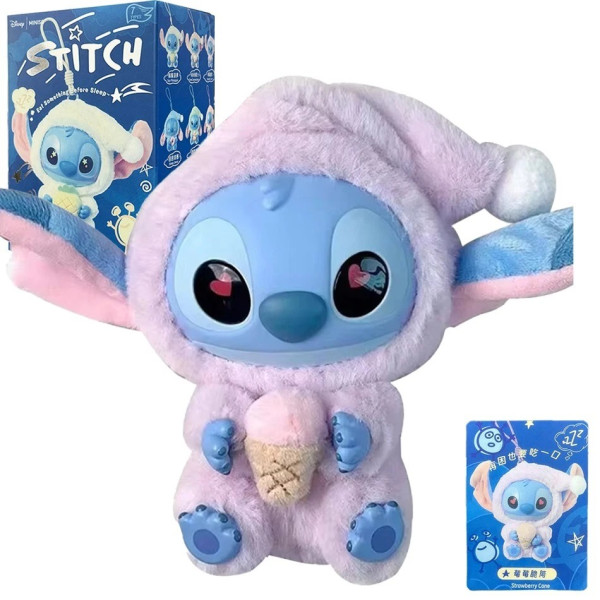 Сладка изненада с Miniso Stitch в пижама – колекционерска фигурка 15 см