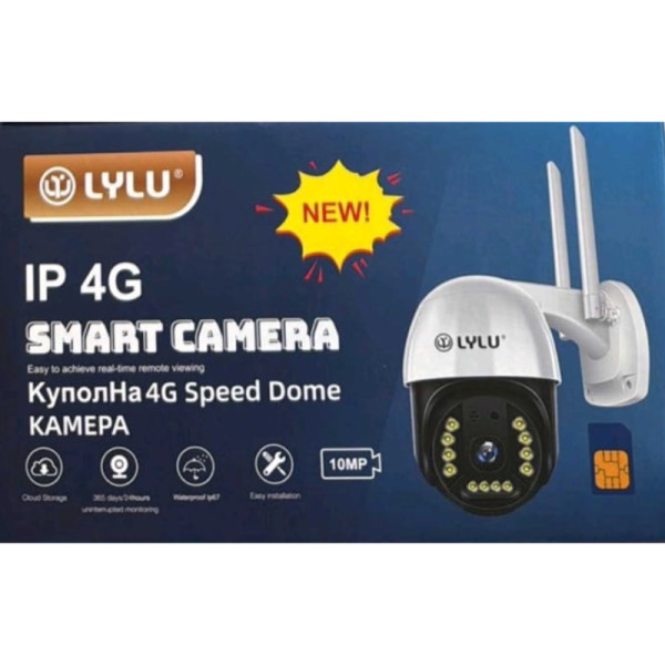 Куполна 4G IP Камера LYLU – 10MP, 360°, двупосочно аудио, нощно виждане 2