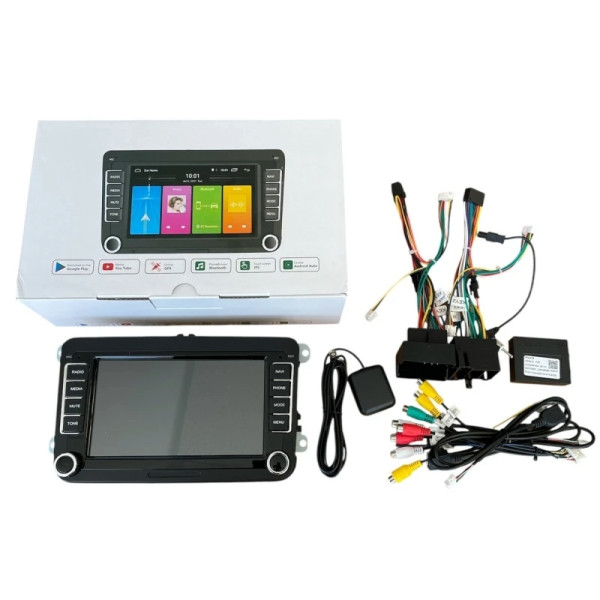 Мултимедия за Volkswagen 7" HC8227 – Android 15, 4GB RAM, 64GB ROM, GPS, Bluetooth 4