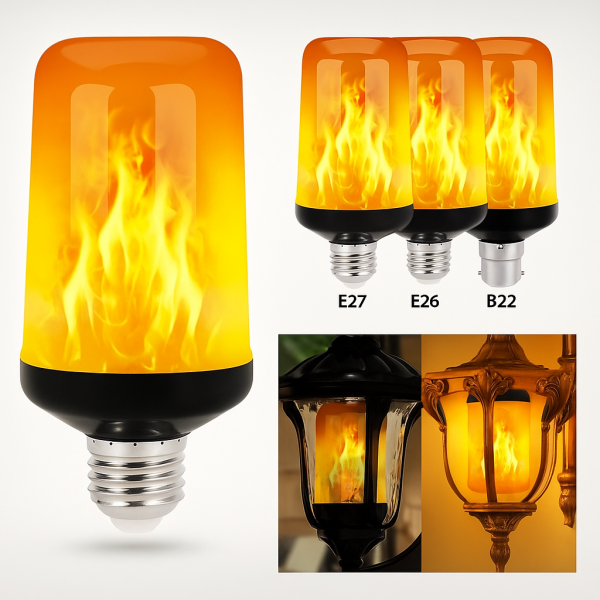 Крушка с ефект горящ огън, 9W SD55 6 — 4sales Крушка с ефект горящ огън, 9W SD55 6