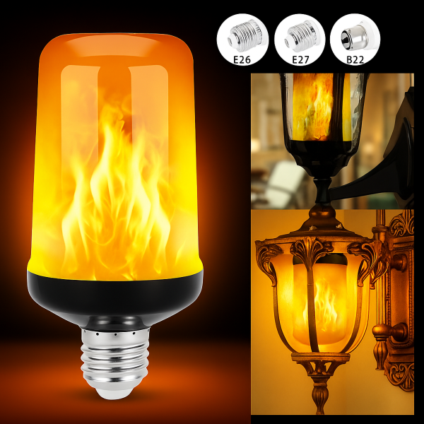 Крушка с ефект горящ огън, 9W SD55 1 — 4sales Крушка с ефект горящ огън, 9W SD55 1
