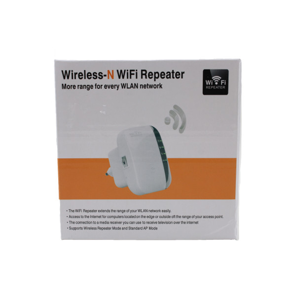 Безжичен ретранслатор на Wi-Fi сигнал с вграден усилвател WF13 15
