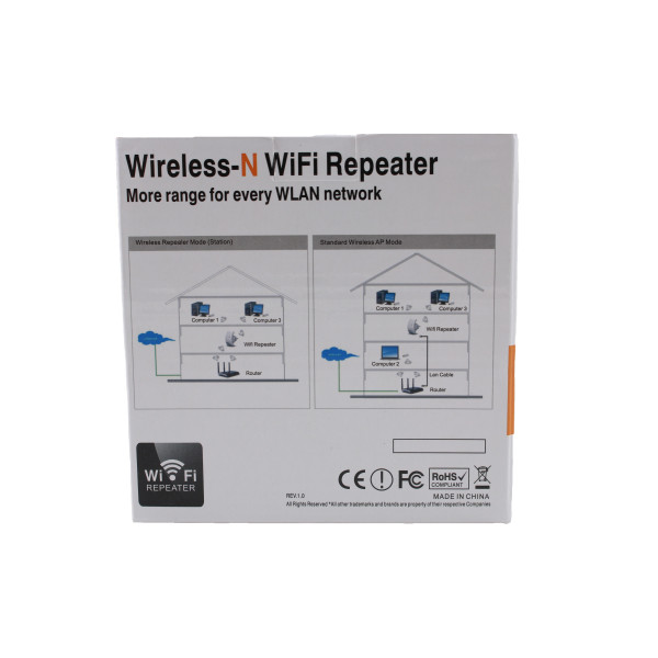 Безжичен ретранслатор на Wi-Fi сигнал с вграден усилвател WF13 16