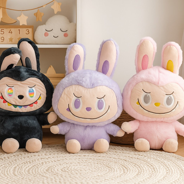 Голяма плюшена играчка Лабубу – 80 см 1
