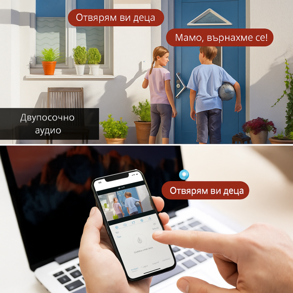 Куполна IP WIFI безжична камера за видеонаблюдение,6MP 4