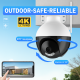 Куполна IP WIFI безжична камера за видеонаблюдение,6MP 8