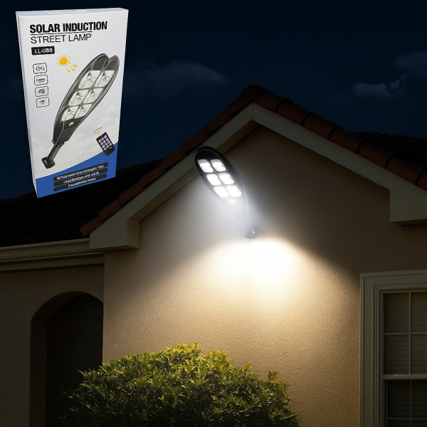 Соларна лампа със сензор за движение и 150 COB диоди  LL-006 H LED75