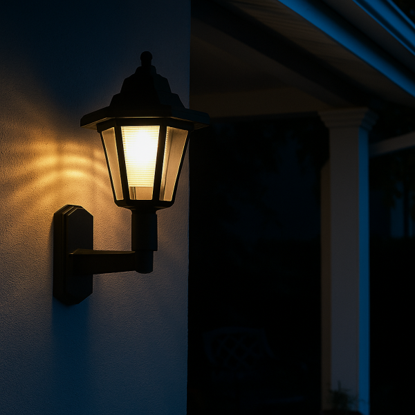 LED соларна стенна лампа H LED47 1