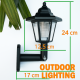 LED соларна стенна лампа H LED47 3