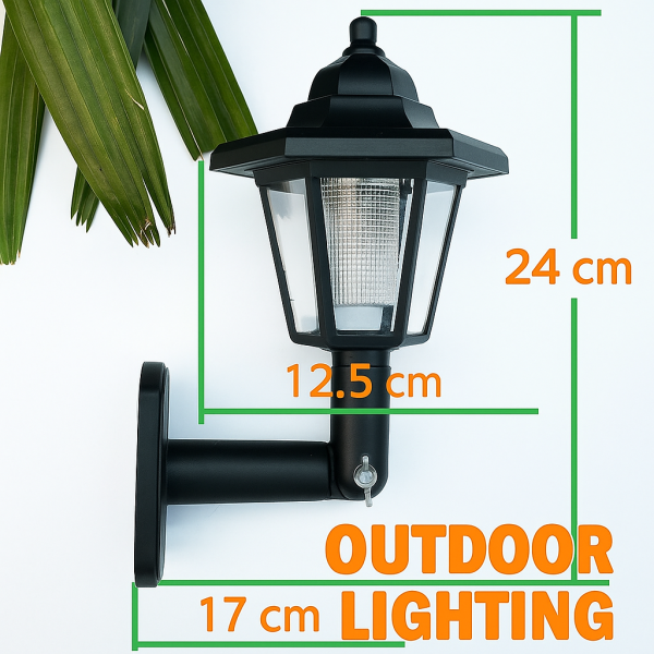LED соларна стенна лампа H LED47 3