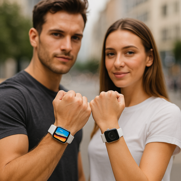 Смарт часовник 1,44-инчов екран с пълно докосване за мъже и жени Bluetooth разговор SMW54