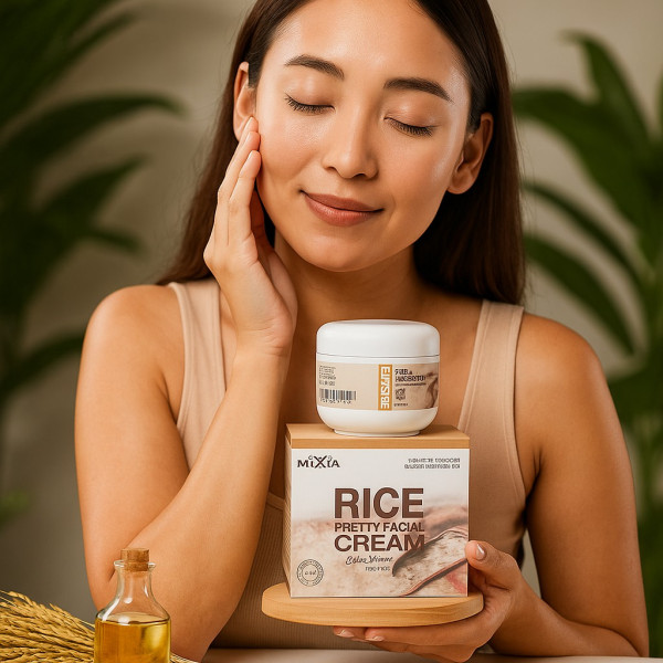 Крем за лице Mixia Rice Pretty Facial Cream - Избави се от акне, петна и пигментации 8