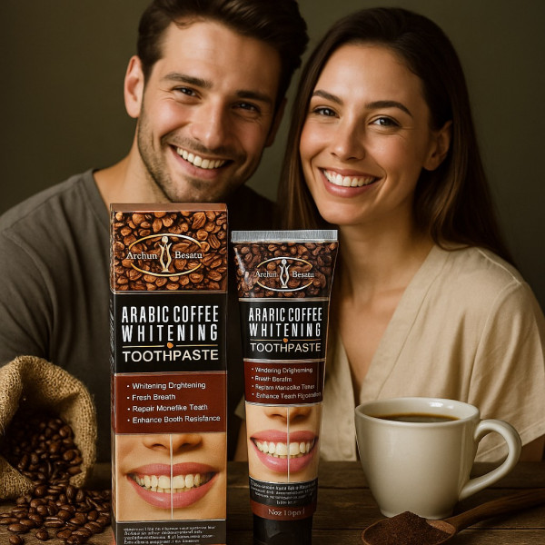Избелваща паста за зъби с арабско кафе