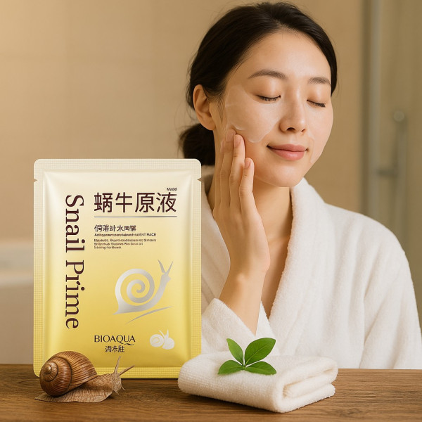 Маска за лице с екстракт от слуз на охлюв Snail Essence Mask