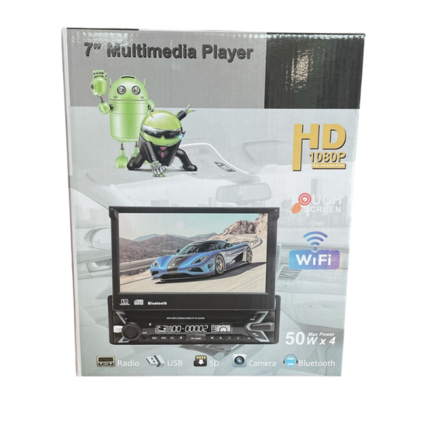 HD мултимедиен плейър 7" с тъчскрийн, MirrorLink и Wi-Fi Android 15 MOSFET 50Wx4 8