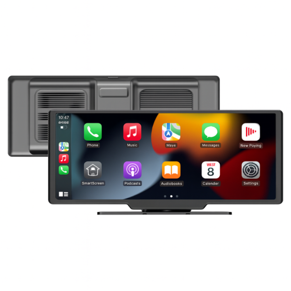 Мултимедия CarPlay Android/iOS Auto H105V 10.26" – безжичен смарт екран с Android Auto, Bluetooth и универсална стойка 6