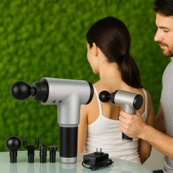Масажиращ пистолет за мускули 4 в 1 , Fascial Gun HG-320-  TV549