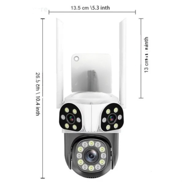 Външна Wi-Fi камера Lylu 12MP с интелигентно управление и нощно виждане 5
