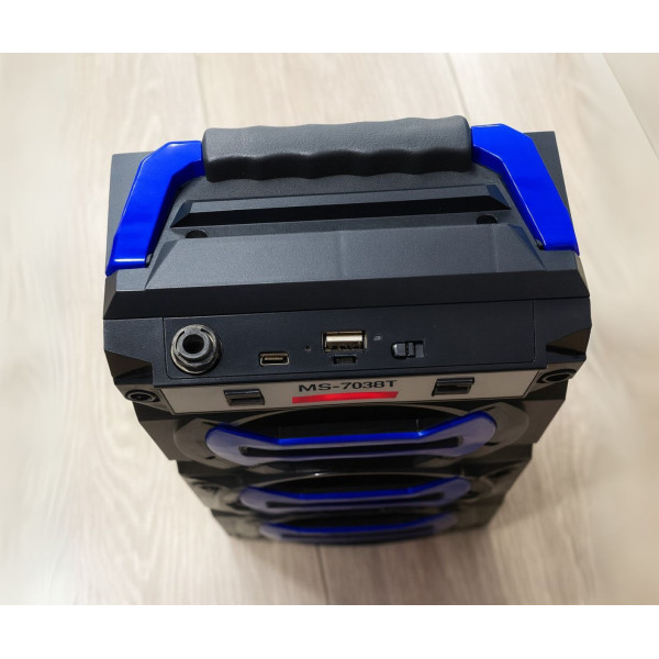 Bluetooth колона MS-703BT с 3 говорителя и 12W мощност 4