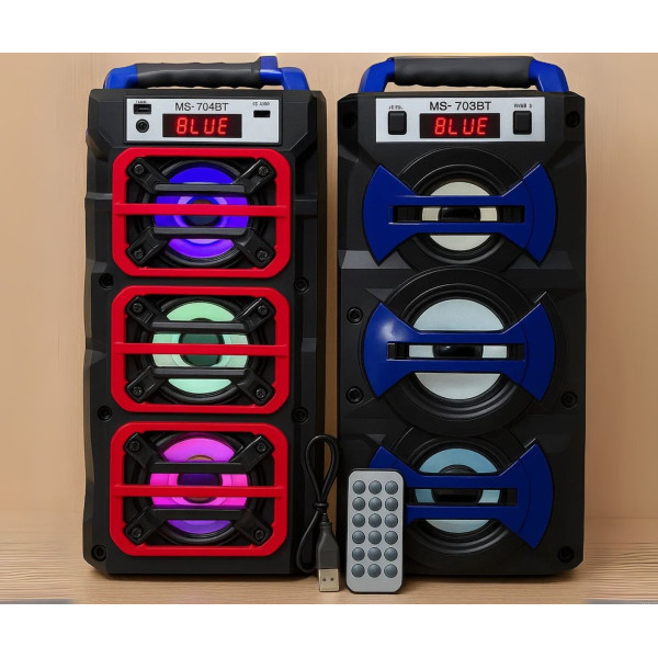 Bluetooth колона MS-703BT с 3 говорителя и 12W мощност