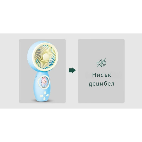 Ръчен USB мини вентилатор с Labubu 12