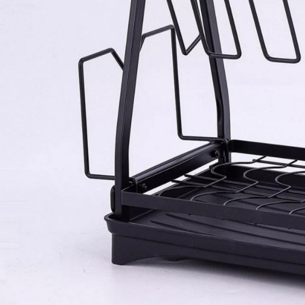 Сушилник на две нива с преливник Dish rack MZY-1032B, IN-417D