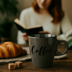 Керамична чаша Coffee 220 мл – стил, удобство и енергия във всяка глътка