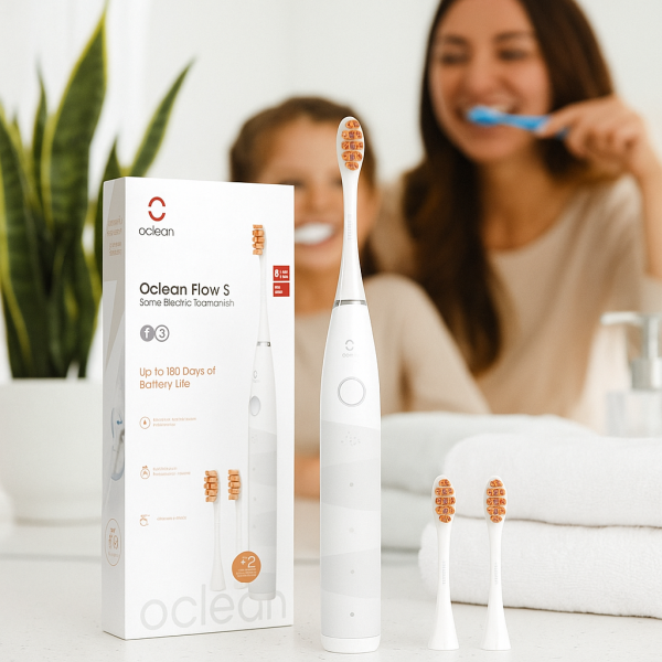 Електрическа четка за зъби Oclean X Flow S, 3бp. накрайник, 5 режима 10 — 4sales Електрическа четка за зъби Oclean X Flow S, 3бp. накрайник, 5 режима 10