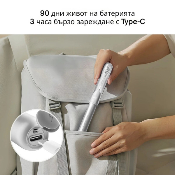 Електрическа четка за зъби Oclean X Ease Pro, 1бр. накрайник, 5 режима 7 — 4sales Електрическа четка за зъби Oclean X Ease Pro, 1бр. накрайник, 5 режима 7